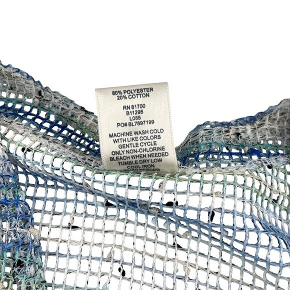 Blair Womens Open Knit Cardigan XL Blue Green - Picture 3 of 5